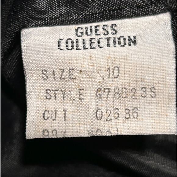 Guess Collection Wool 5 Button Stretch Black Blazer 10 - Picture 8 of 8